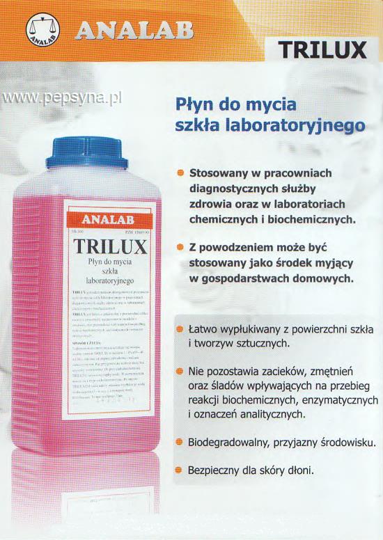 TRILUX DO MYCIA SZKŁA LABORATORYJNEGO