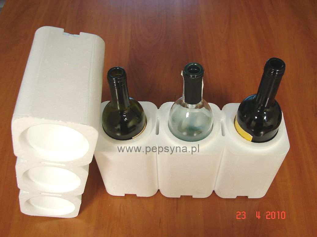 Pudełka, pojemniki styropianowe termiczne na butelki