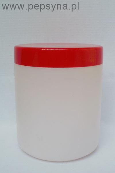 Pojemnik (słoik) z membraną uszczelniająca, HDPE, 250ml, 500ml, 600ml, 1000 ml